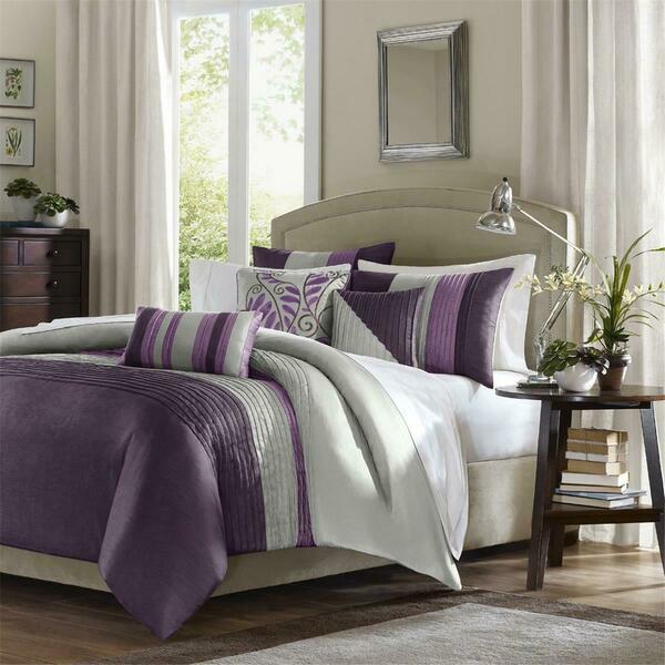 Madison Park Comforter Set, California King - Purple MP10-128